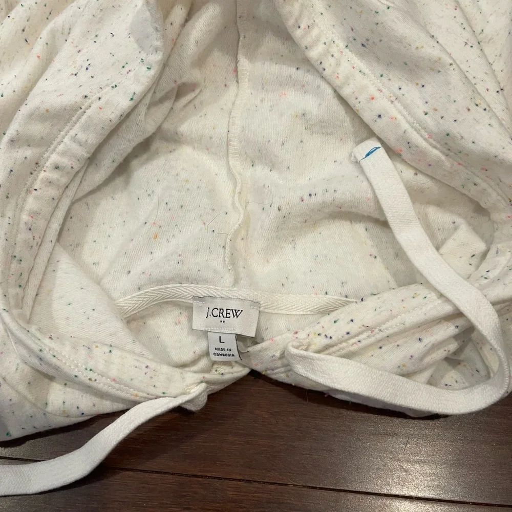 guc J. Crew Speckled paintsplatter Hoodie large